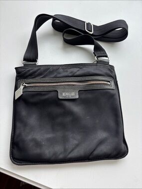 MZ Wallace Black Nylon Messenger Crossbody Bag